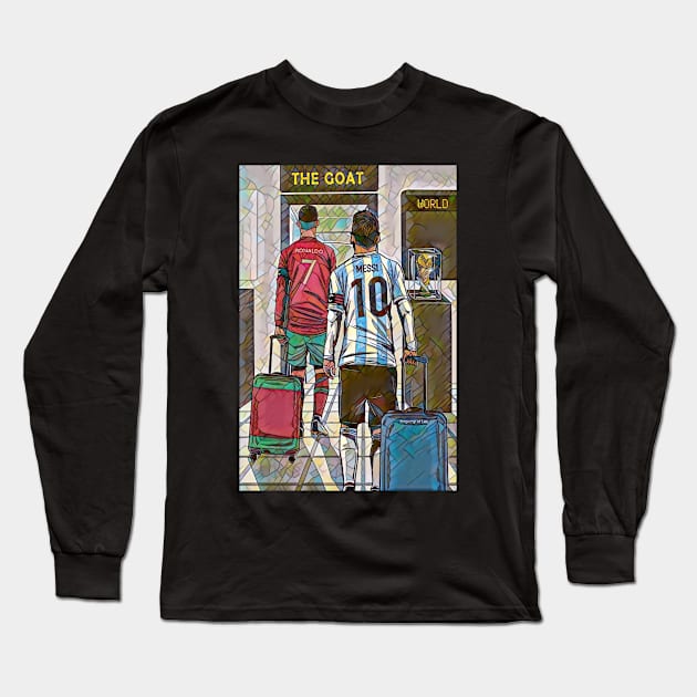 The Goat Mosaic Style Long Sleeve T-Shirt by neogu